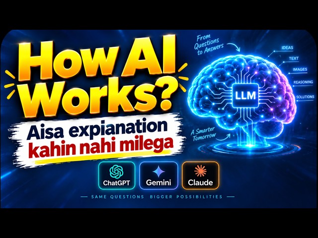 How AI Really Works? | What is LLM & How ChatGPT, Gemini and Claude Work | ICT Nuggets