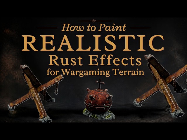 How to Paint REALISTIC Rust Effects for Warhammer Terrain