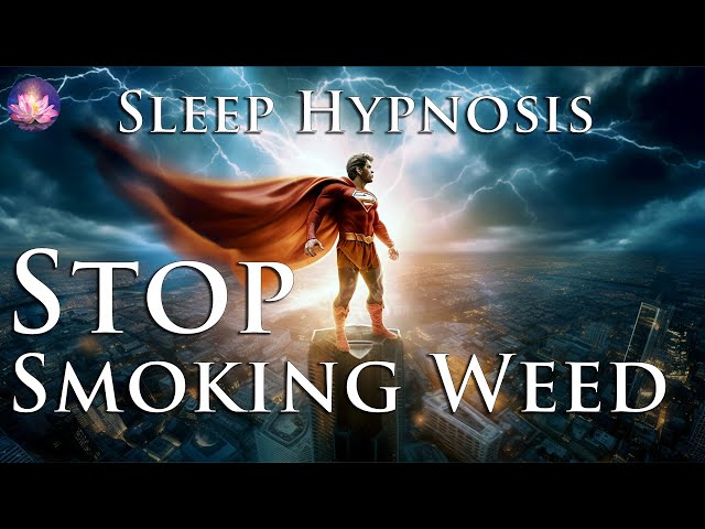 How To Quit Smoking Weed Hypnosis While You Sleep With Affirmations (432 Hz Binaural Beats, Music)