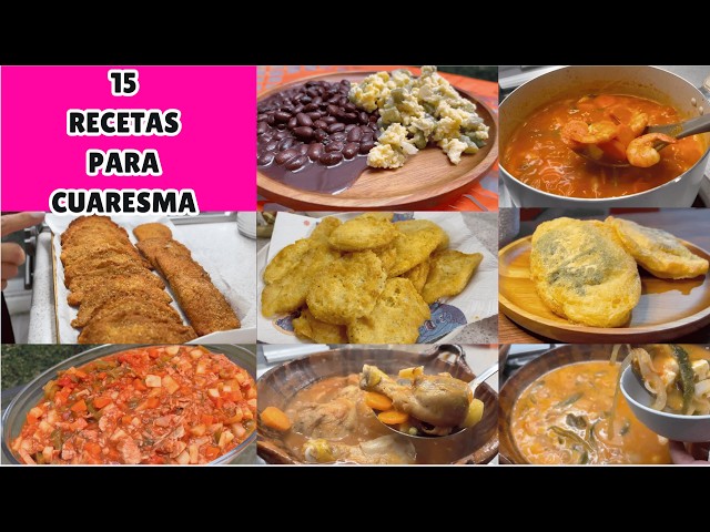 ✅️15 Recetas de Cuaresma y super faciles y deliciosas