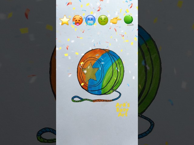 🥵🥶🤢👉🪀Fun Satisfying Art Colouring @ArasEasyArt #viral #ytshorts #satisfying #art