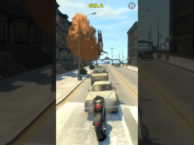 Bike Crash In 7 Openworld Games - Part 1 (GTA, Mafia, Watch Dogs, Saints Row)