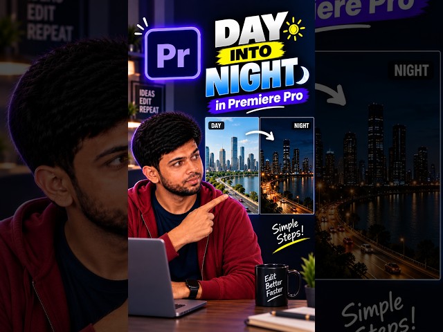 How to Turn Day Into Night in Premiere Pro #premierepro #tutorial