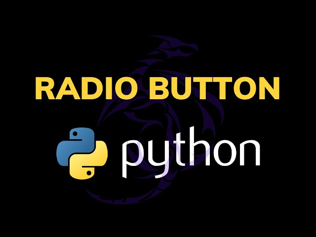 Radio Button Desktop Application -  Python Pyqt5