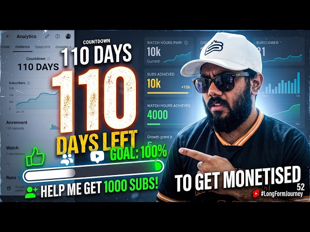 🚨 110 Days Left to Get Monetized⏳