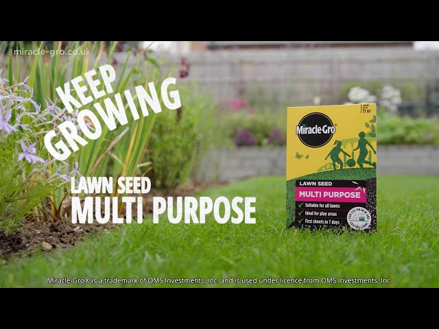 Miracle-Gro® Multi Purpose Lawn Seed | Fast-Growing Grass Seed for Hard-Wearing Lawns