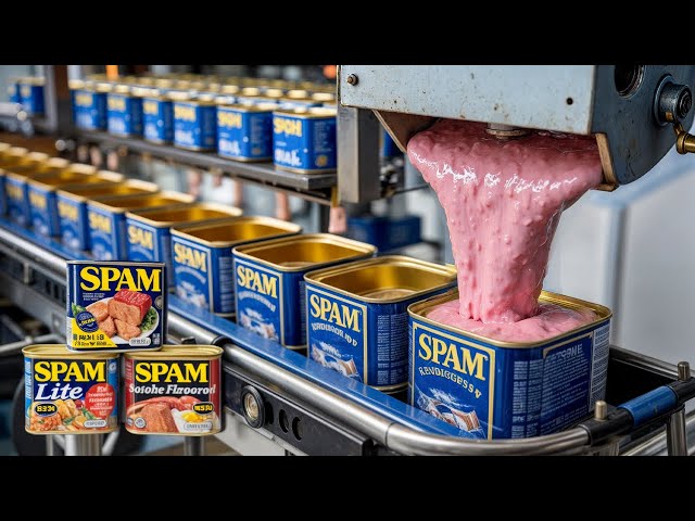 How Millions of SPAM Cans Are Made in a Factory | Canned Meat Factory Process