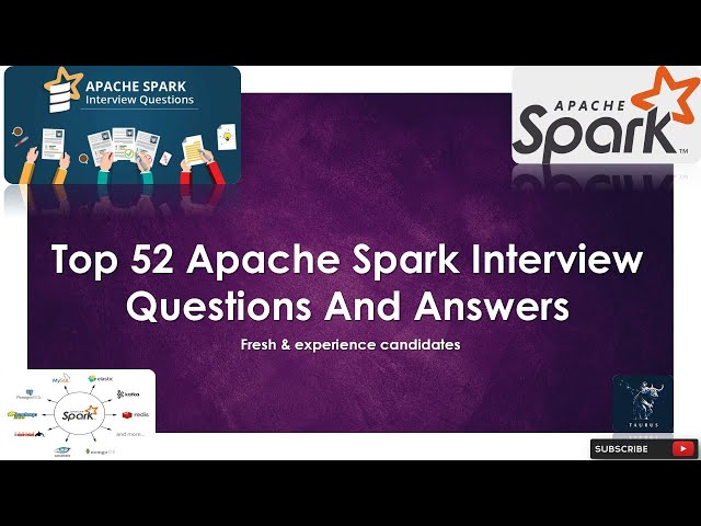 Apache Spark Interview | Top 52 Q&A | For Fresh & Experienced Candidates