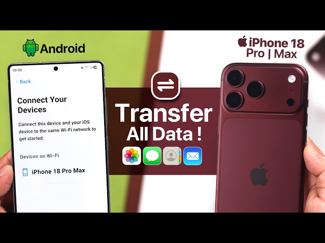 How to Transfer Data from Android to iPhone 18 Pro | Pro Max [Step-by-Step]