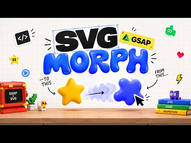SVG Morph Animation with GSAP | Create Smooth SVG Morphing Effects | Akash Roy