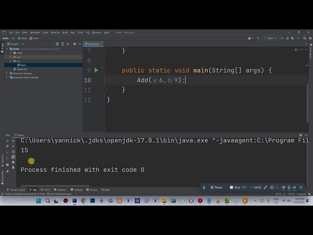 22 User defined method Add java mu kinyarwanda