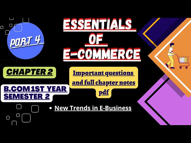 Essentials of E-commerce chapter 2/part 4/New Trends in e-commerce/B.com 1st year sem.2/Tfh