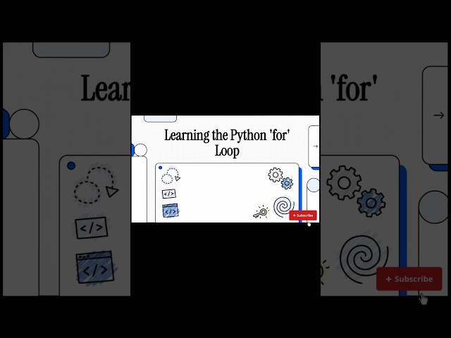 Python Looping Statements (for loop).