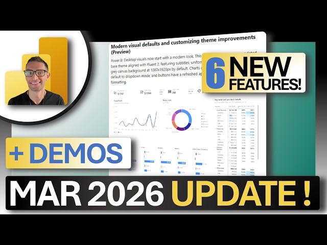 Power BI March 2026 Updates 🔥 6 Key Features (Fluent 2, Leader Lines & More)