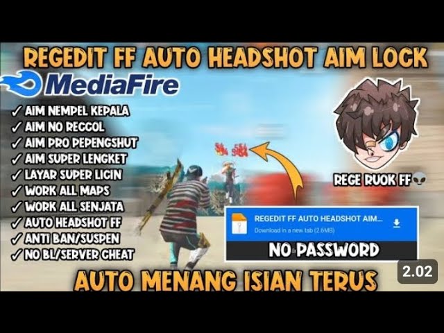 UPDATE!! REGEDIT CHRONOS FREE FIRE MAX & ORI 🎯|| NO BANED || SPESIAL AIM LOCK || MEDIAFIRE NO PW 🇮🇩