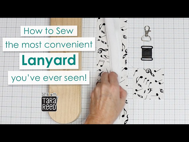 Sew a Lanyard with a Front Breakaway Clasp | Easy Beginner Sewing Project