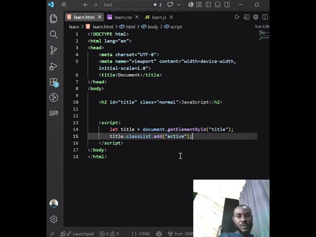 classList and its function in JavaScript