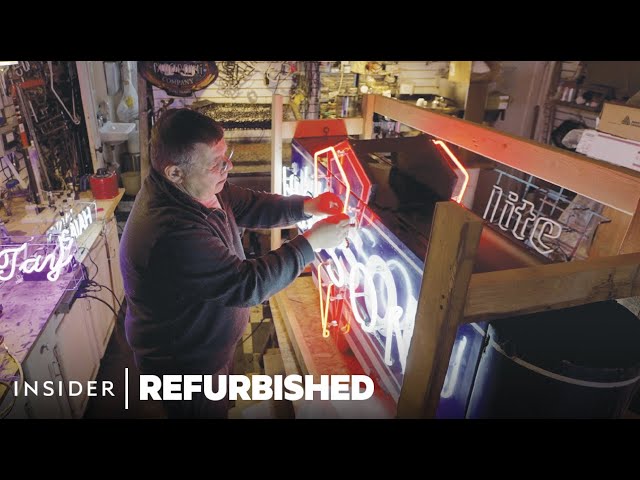 Restoring A $30,000 Neon Sign From The 1940s | Refurbished | Insider