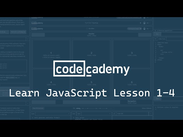Codecademy: Learn JavaScript: Introduction: Exercises 1-4