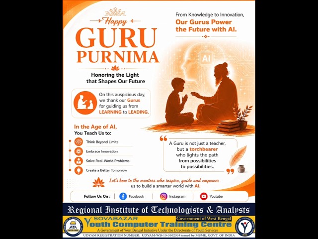A Guru is not just a Teacher, but a torchbearer who lights the path