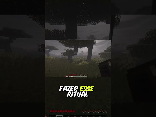 O Ritual que ESTRAGOU o meu Mundo de Minecraft para Sempre! #minecraft #viral #shorts #memes #terror