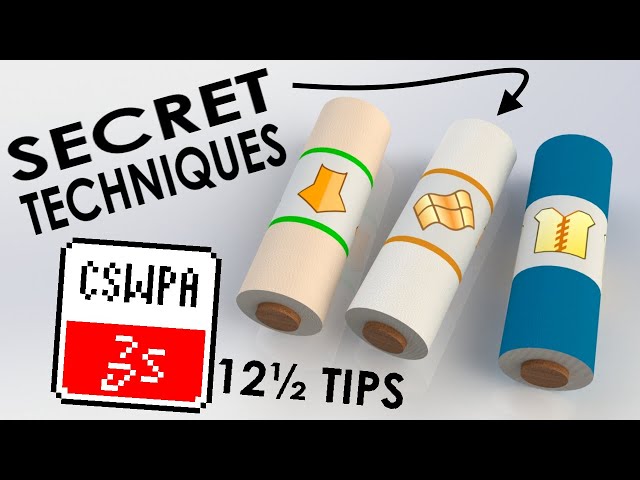 12½ TIPS TO PASS THE SOLIDWORKS SURFACING EXAM (CSWPA-SU)