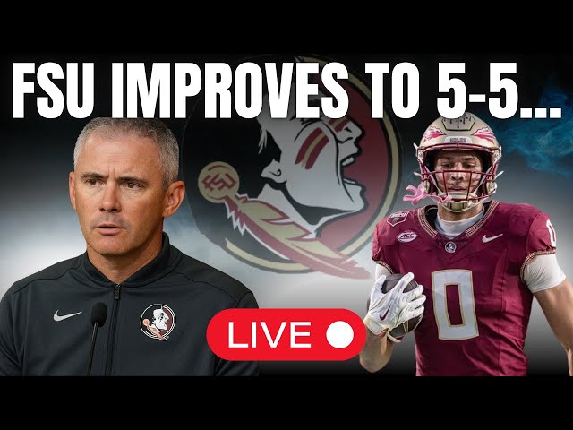 FSU Beats Virginia Tech | Noles Back to 5–5 & One Win from a Bowl! Live Reactions & Norvell Update