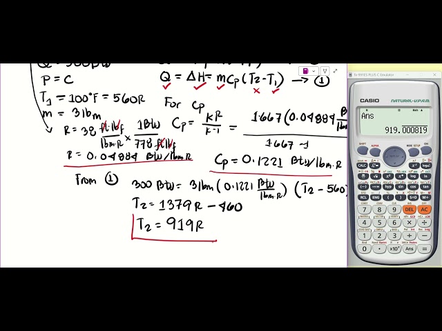 Problem 4 | How to Solve Ideal Gas Constant Pressure Problems Step-by-Step |