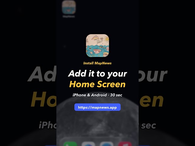 How do you use MapNews as an app?