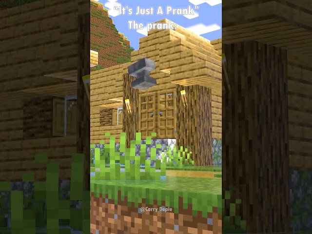 It's Not a Prank.. #minecraftshorts #minecraft