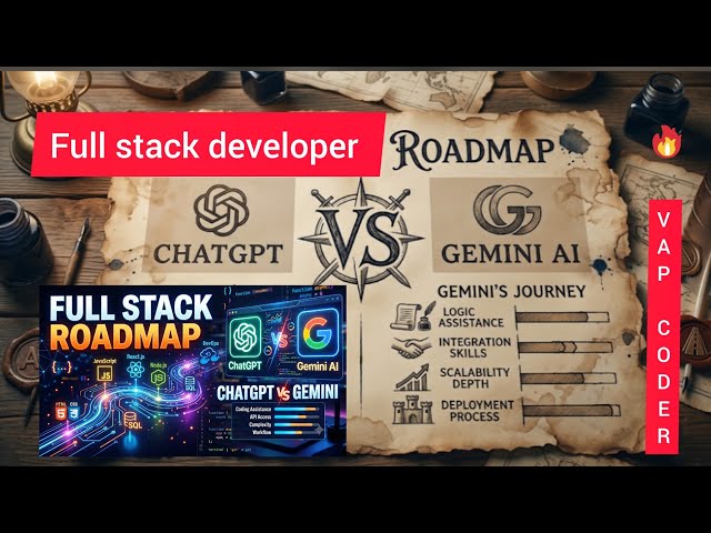AI War: The Ultimate Full Stack Roadmap 2026 (ChatGPT vs Gemini) 🚀