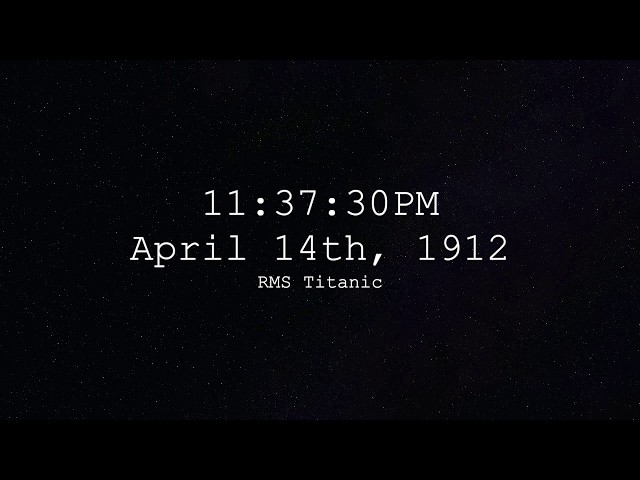 Titanic Real Time Sinking [With Morse Code]