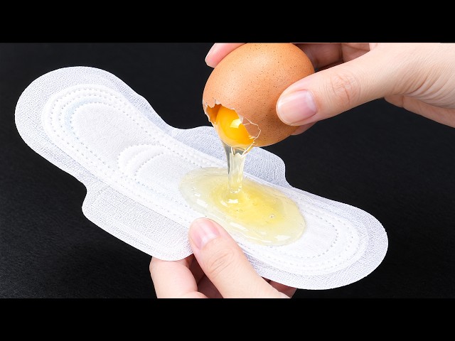 Every house needs this and no one does it! Just Egg into a Sanitary Pad Be Amazed by the Result!