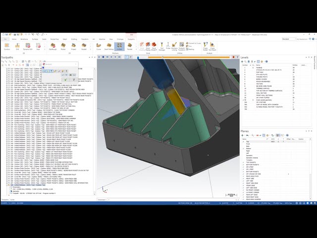 How to construct a Multiaxis Unified toolpath as well as Port Expert toolpath overview