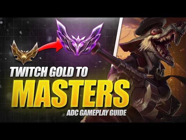 GOLD to MASTERS TWITCH - ADC Gameplay Guide - The Stealth Assassin!