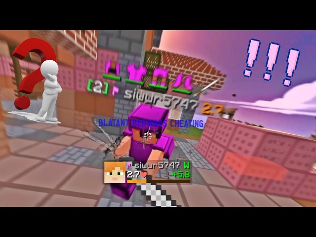 BLATANTLY CHEATING IN MINECRAFT BEDWARS - INJECT MYAU FREE CLIENT