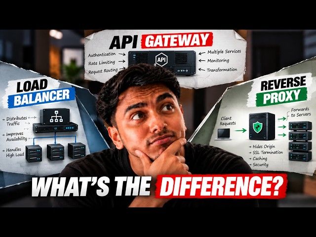 Load Balancer vs API Gateway vs Reverse Proxy | What's the Difference?
