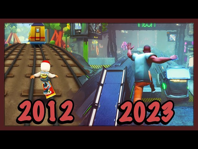 Evolution of Subway Surfers 2012 - 2023
