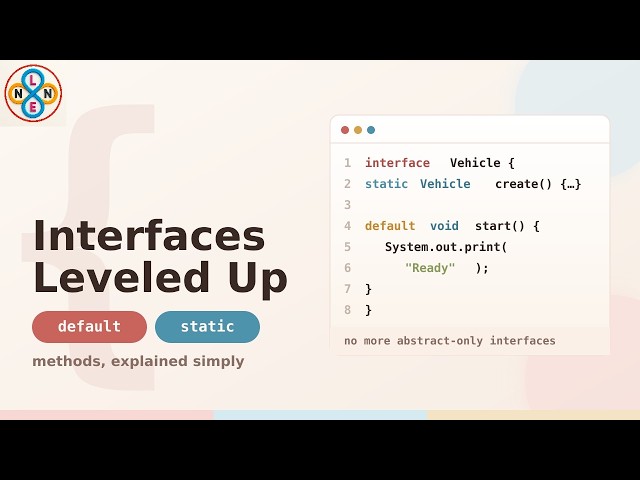 1 - Java 8 - Default and Static Methods