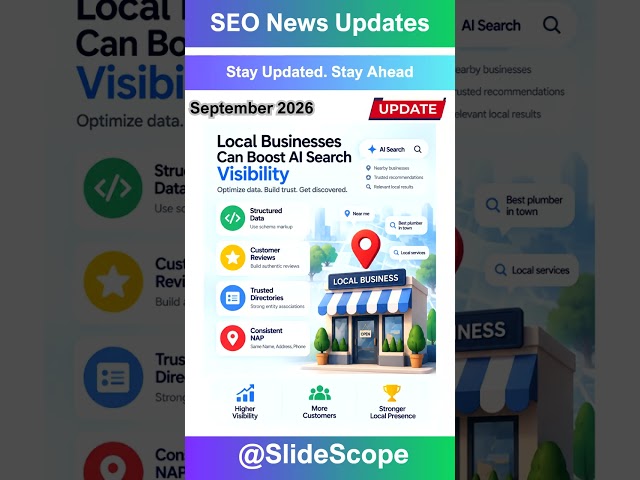 Local businesses can boost AI search visibility by optimizing structured data, reviews, and entity r