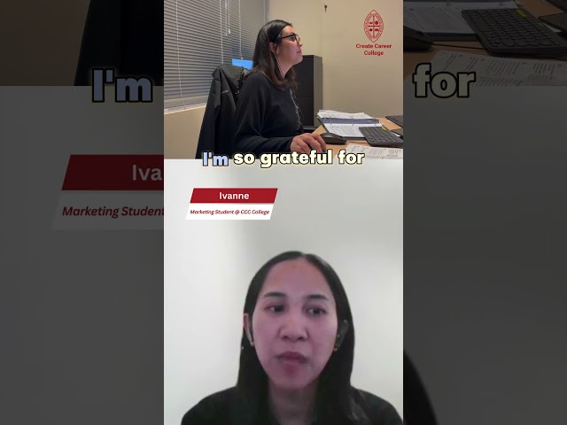 Ivanne's Co-op Program Secures Her Path to Canadian PR! | Create Career College
