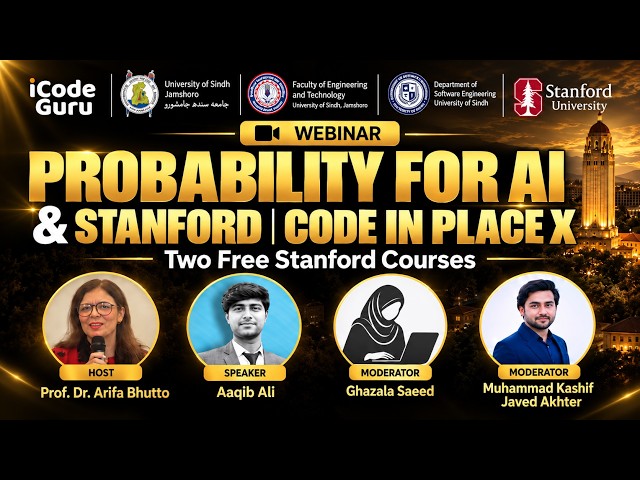 Probability for AI & Stanford Code in Place X | Exclusive Webinar Session