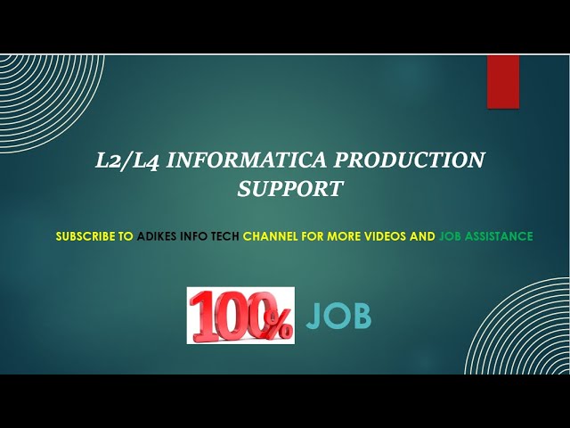Informatica Production Support Roles and Responsibilities | 100% Job Guarantee | Watch this video...