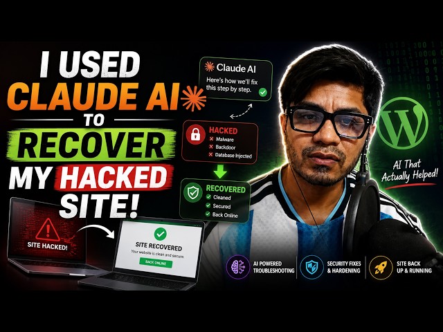 I Used Claude AI to Recover My Hacked Website 😱 | AI Found the Malware