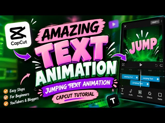 Amazing Jumping Text Animation in CapCut | Easy Text Animation  YouTube & Bloggers Mahfuj vai2.1