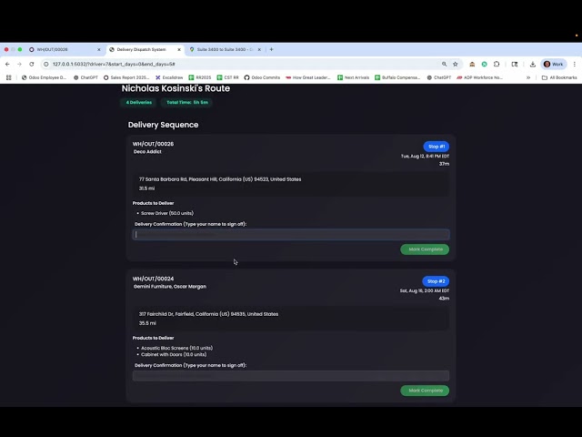 Last Mile Delivery - Odoo Integration
