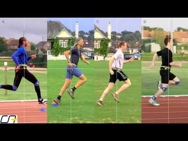 Study of Sprinters' and Distance Runners' Leg Action