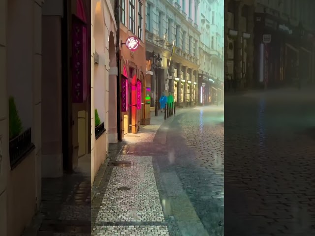 Thunderstorm in prague, czech republic 🇨🇿- walking tour in prague #rainyday #thunderstorm #prague