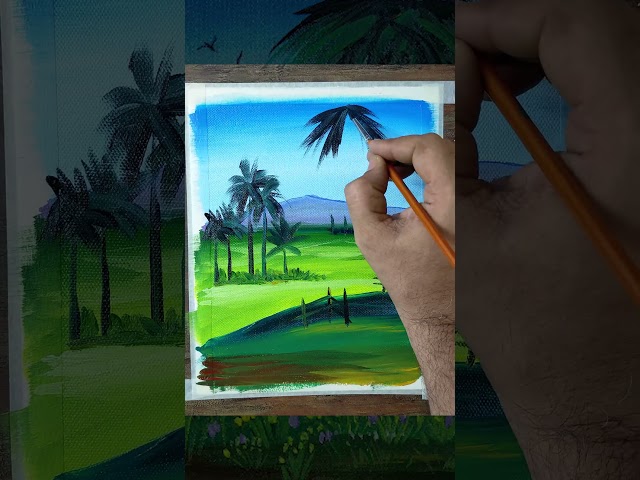 Acrylic Nature nature scenery painting