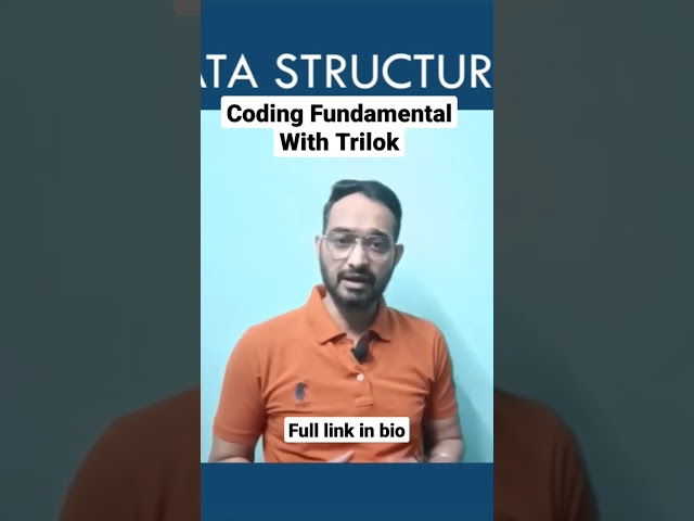 Coding Fundamentals with Trilok.   #short #youtubeshort    https://youtu.be/2GwFc5zcrK8